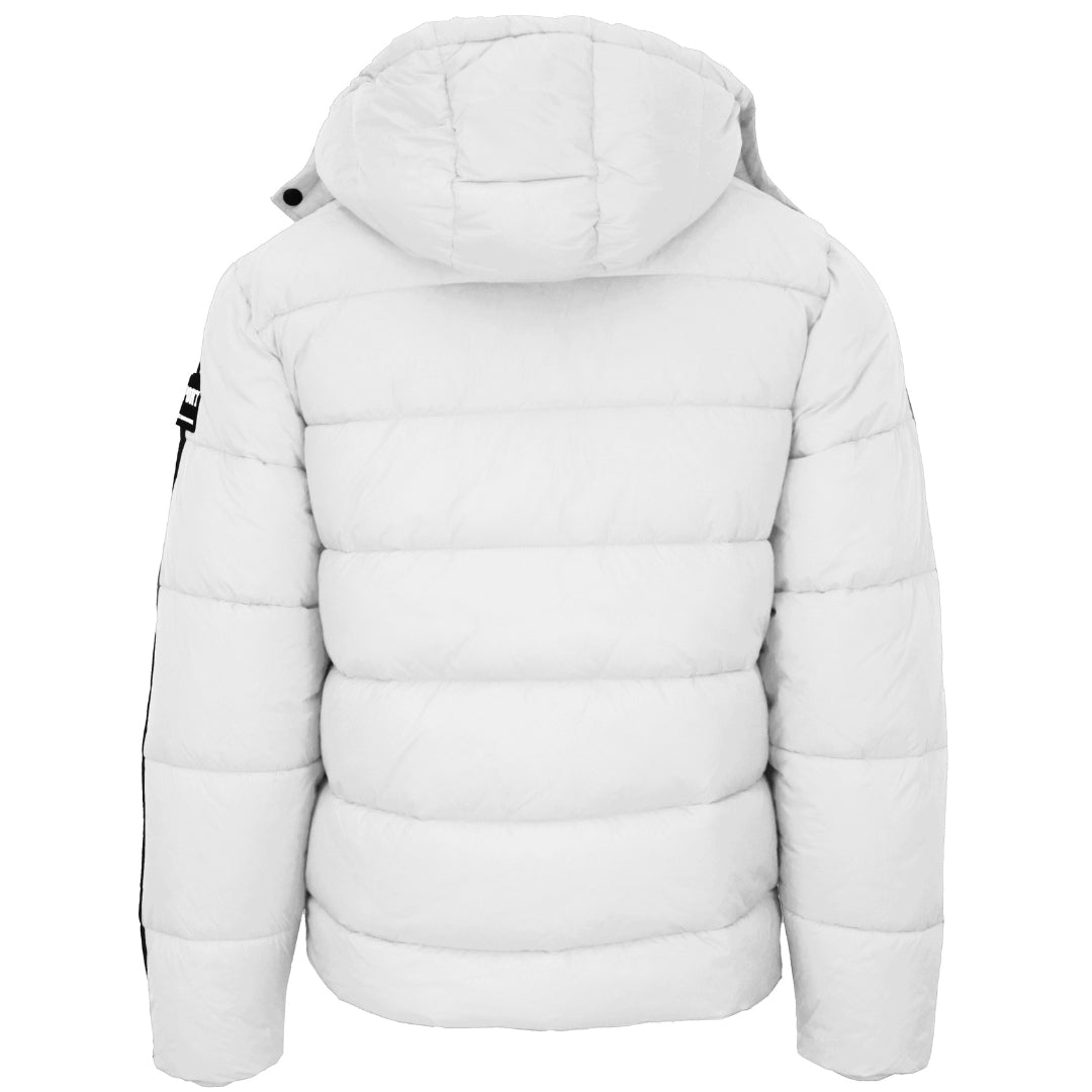 Plein Sport Padded Small Circular Logo White Jacket