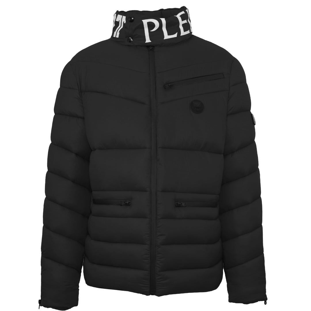 Plein Sport Padded Bold Logo Black Jacket