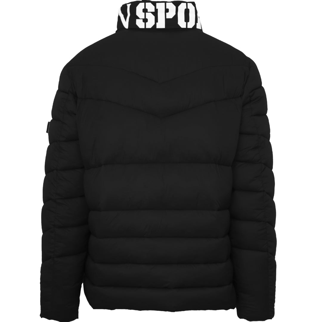 Plein Sport Padded Bold Logo Black Jacket