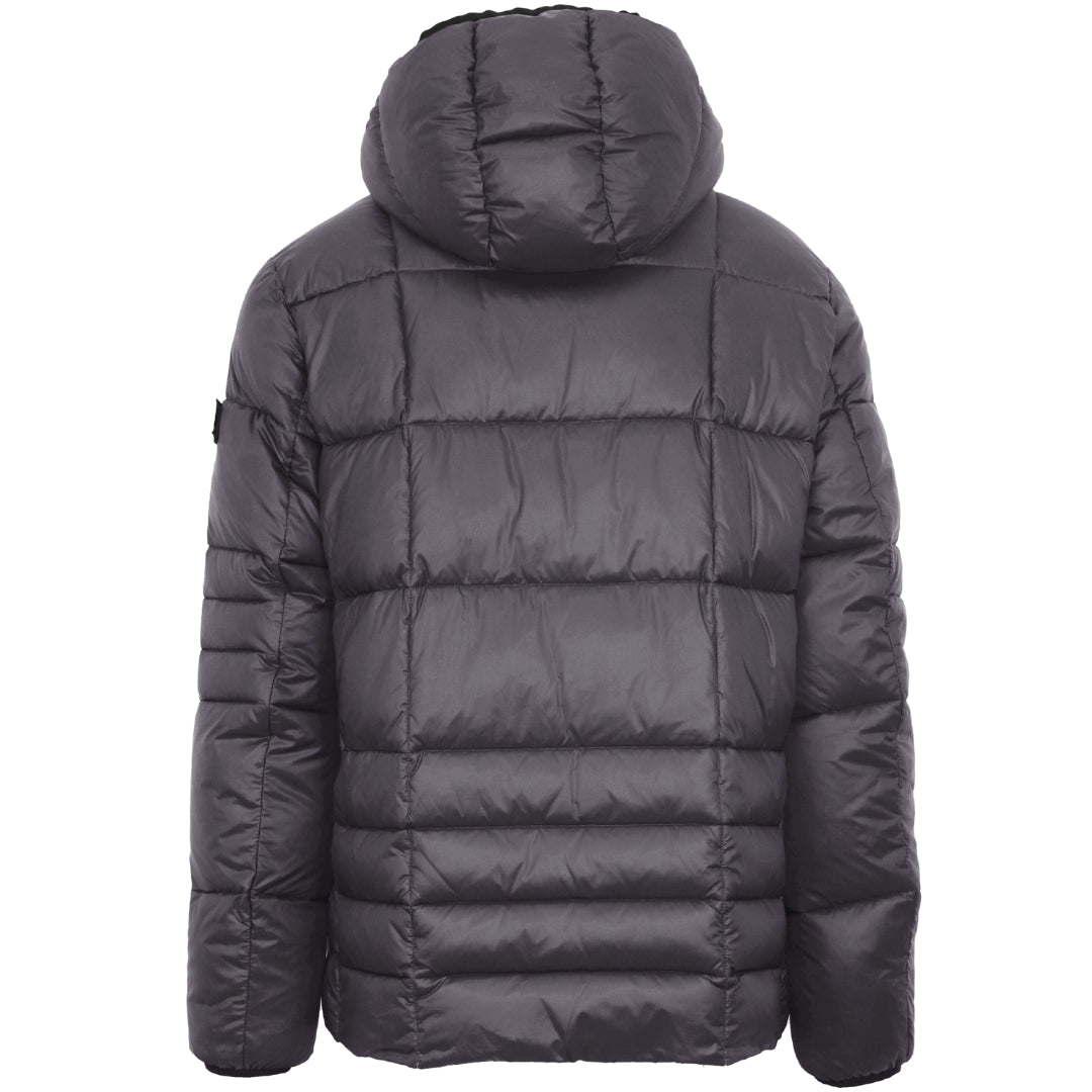 Plein Sport Small Circle Logo Quilted Grey Jacket