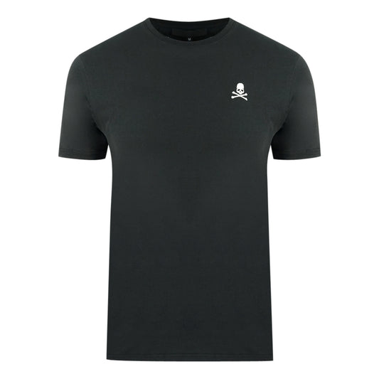 Philipp Plein Skull And Crossbones Chest Logo Black Underwear T-Shirt