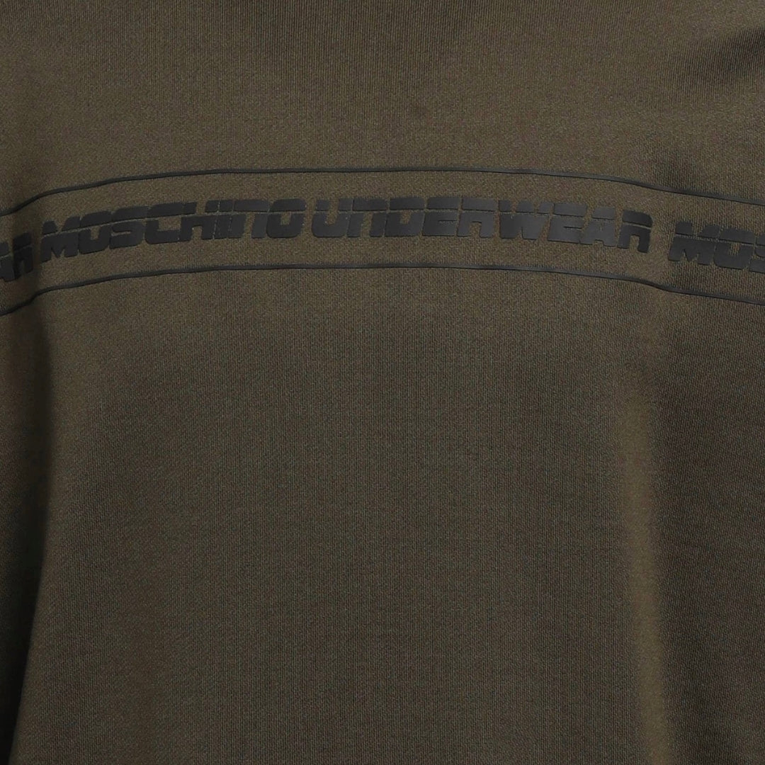 Moschino Panel Brand Logo Green Sweatshirt