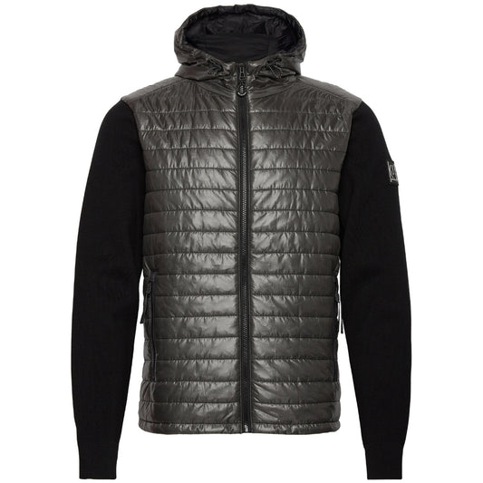Belstaff Vert Zip Black Hooded Cardigan Jacket