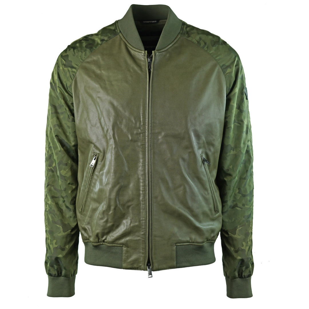 Emporio Armani W1B54P W1P58 010 Leather Jacket - Nova Clothing