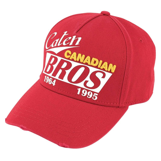 Dsquared2 Caten Canadian Bros Red Cap - Nova Clothing