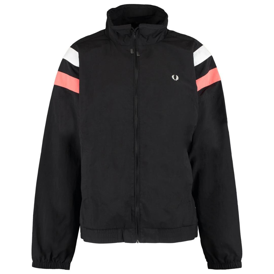 Fred Perry Colourblock Shell Black Jacket