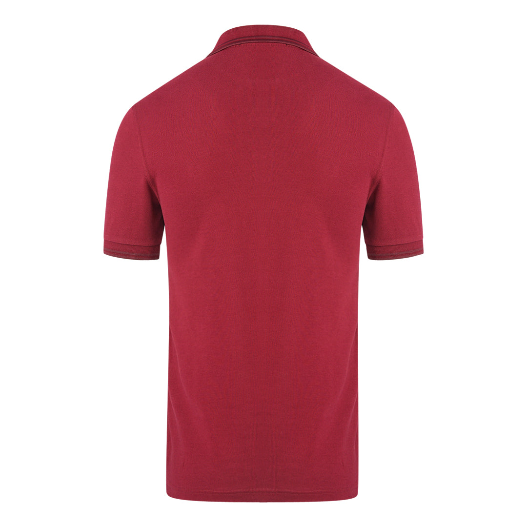 Fred Perry Twin Tipped M3600 A27 Dark Red Polo Shirt - Nova Clothing