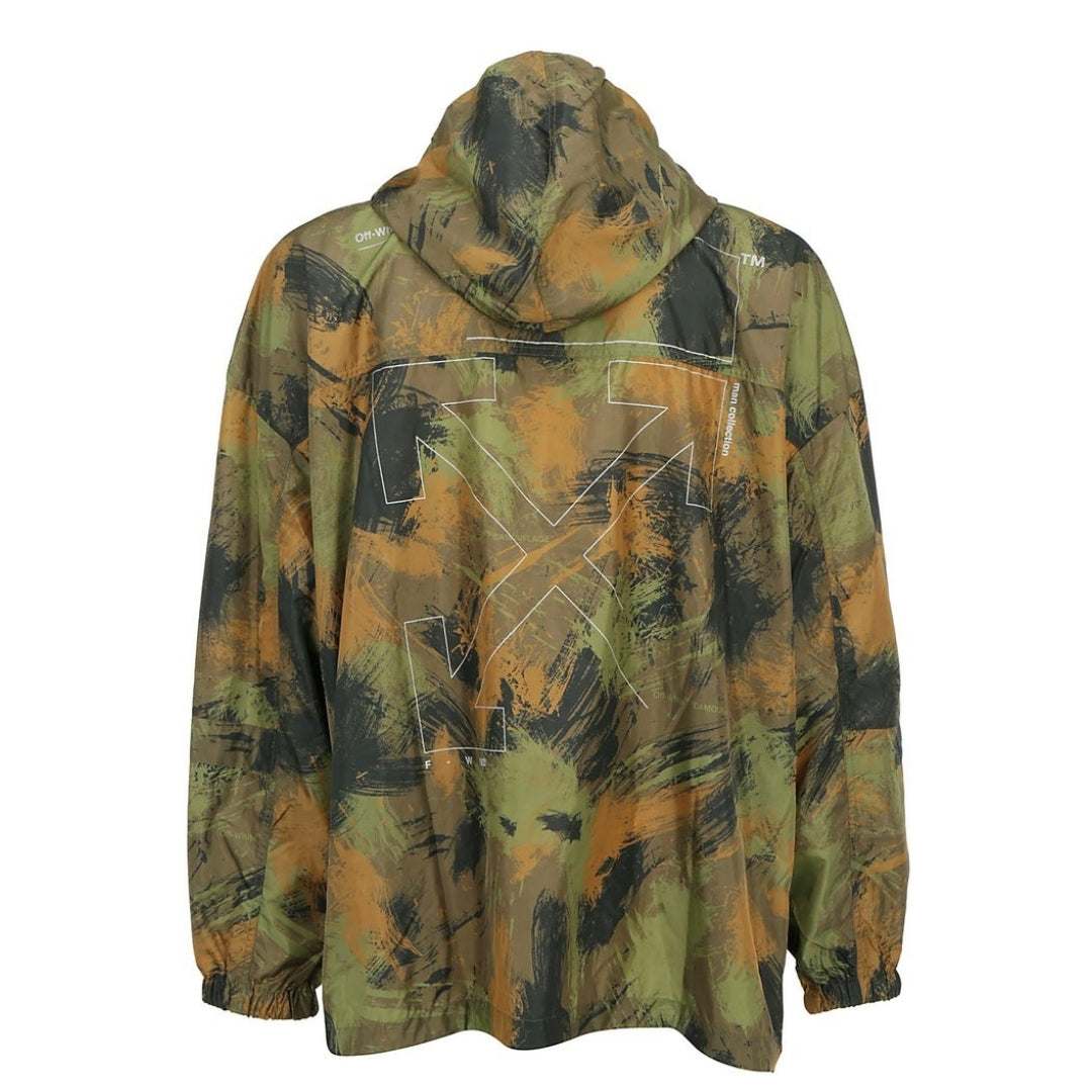 Off-White Camo Paintbrush Windbreaker Jacket