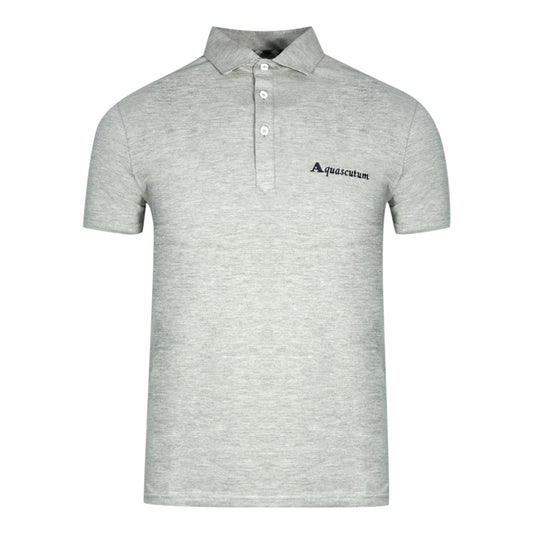 Aquascutum Signature Logo Grey Polo Shirt