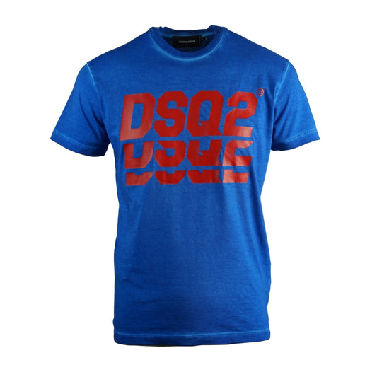 Dsquared2 Layered Logo Cool Fit Blue T-Shirt - Nova Clothing