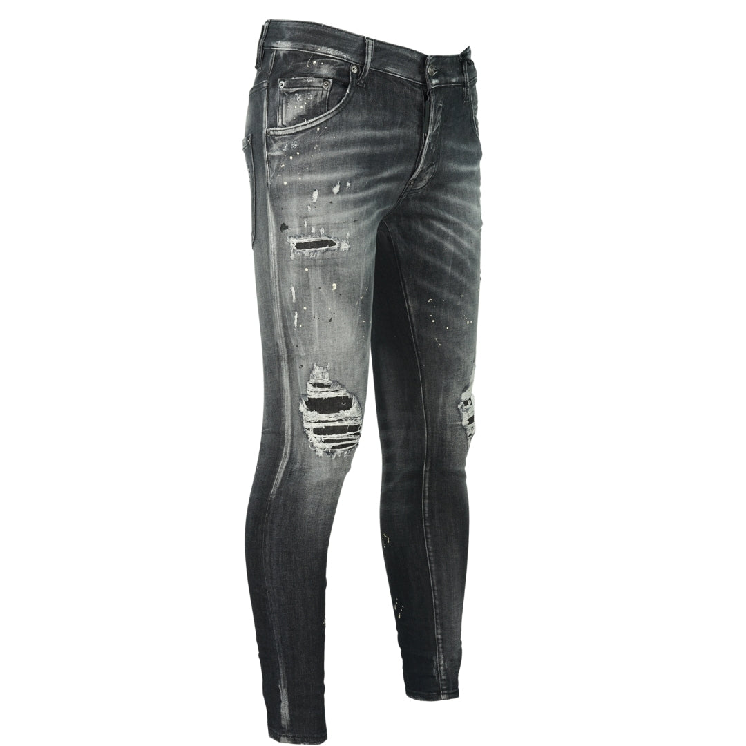 Dsquared2 Super Twinky Jean Paint Splash Destroyed Jeans - Nova Clothing