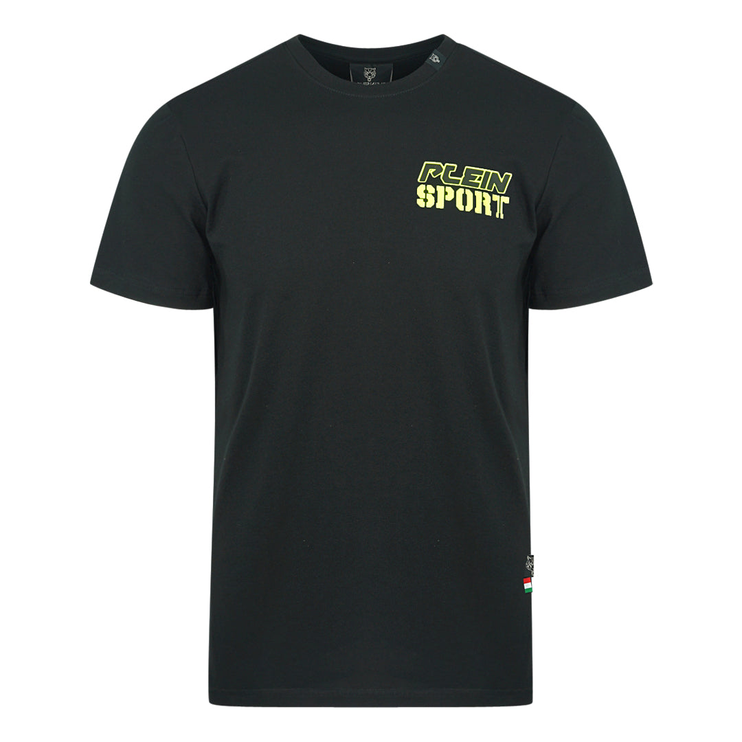 Plein Sport Chest Logo Black T-Shirt - Nova Clothing