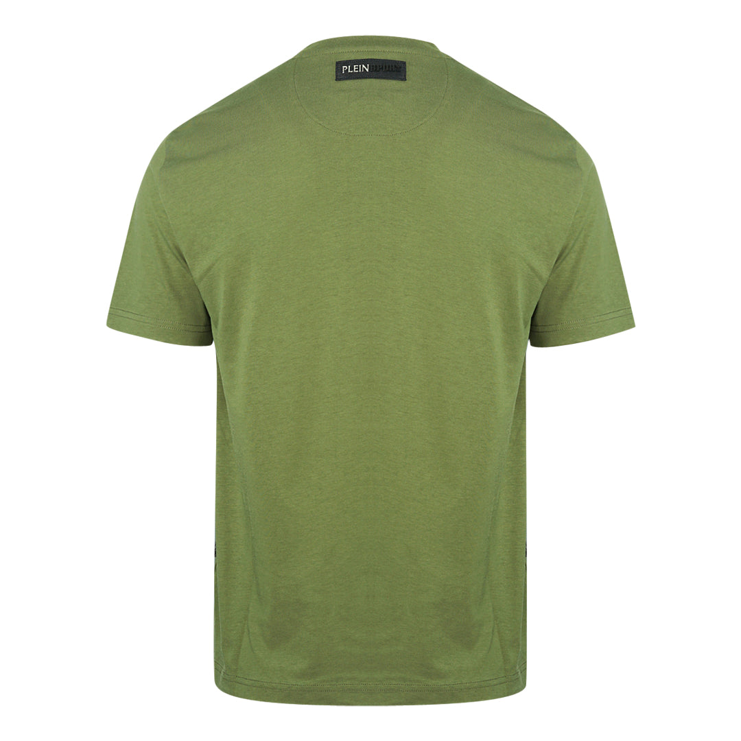 Plein Sport Tiger Head Logo Green T-Shirt