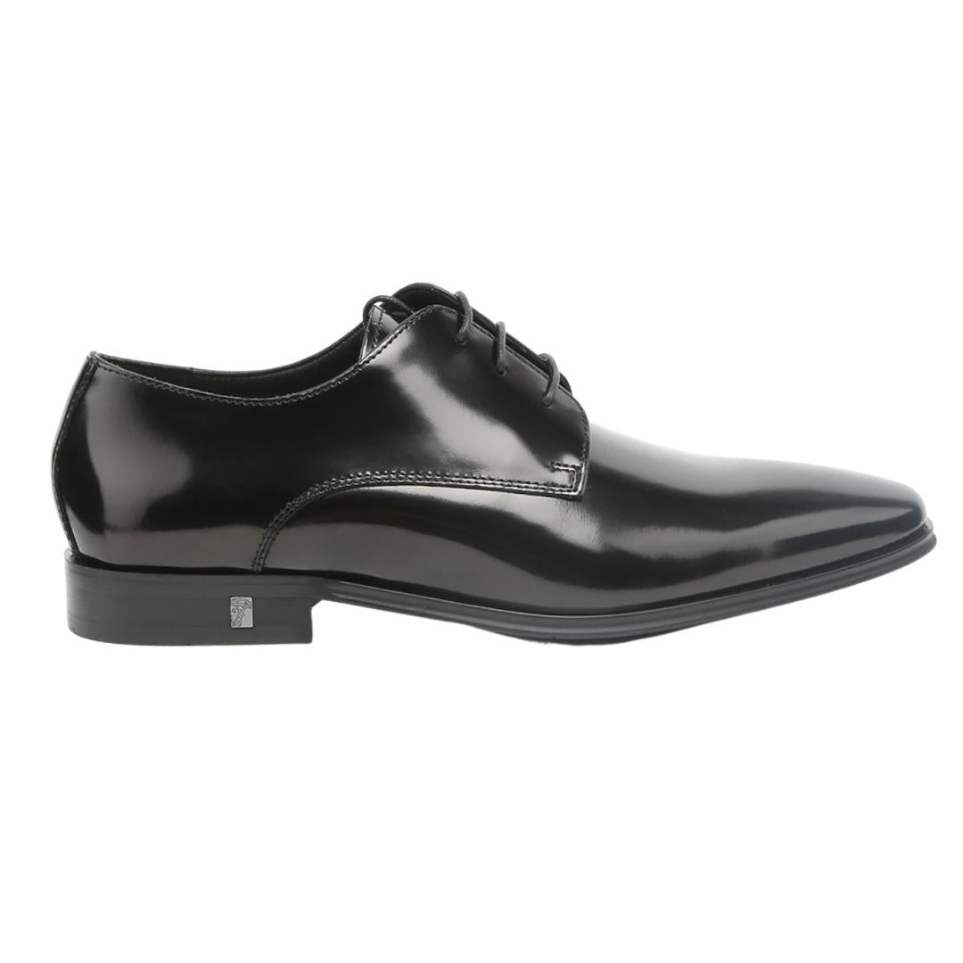 Versace Collection Derby Black Leather Shoes - Nova Clothing