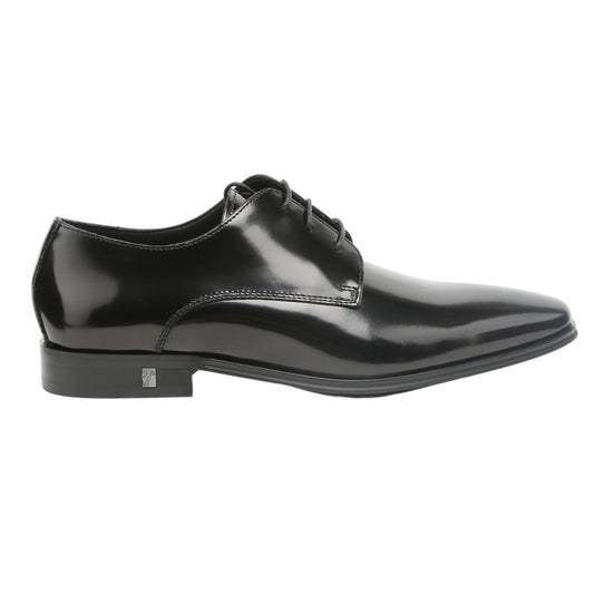 Versace Collection Derby Black Leather Shoes