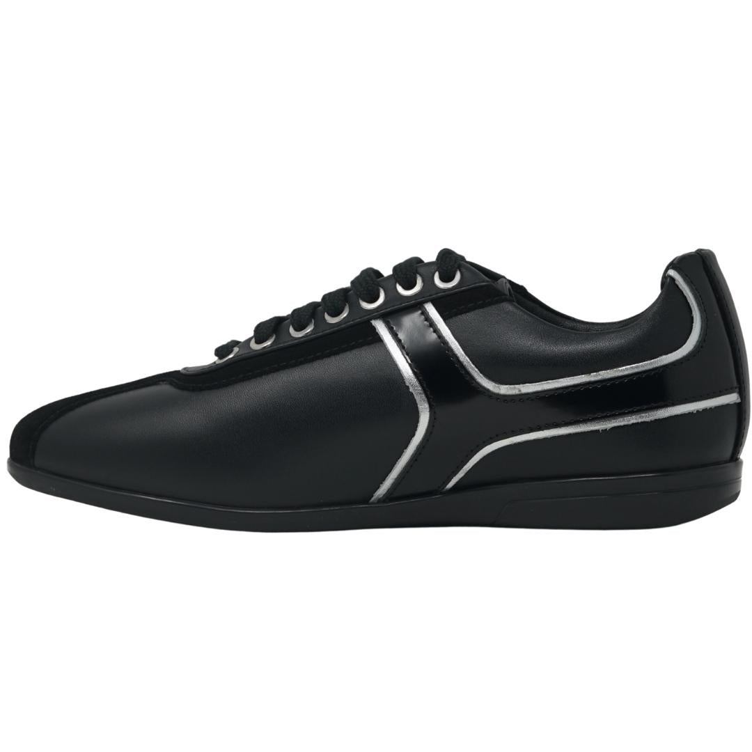 Versace Collection Logo Low Cut Black Sneakers